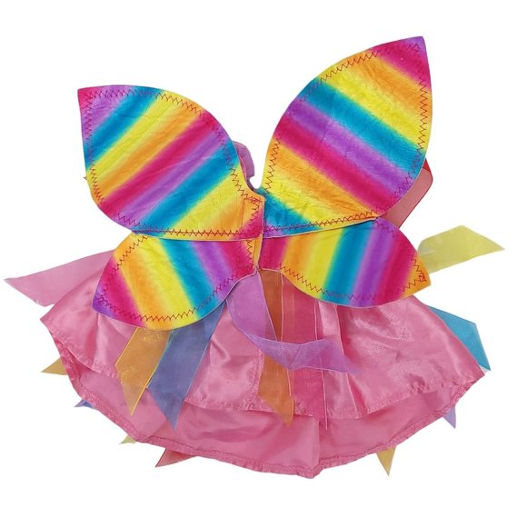 Build A Bear Workshop Teddy Rainbow Fairy Dress Clothes Wings Ballet Ribbons - Picture 2 of 7